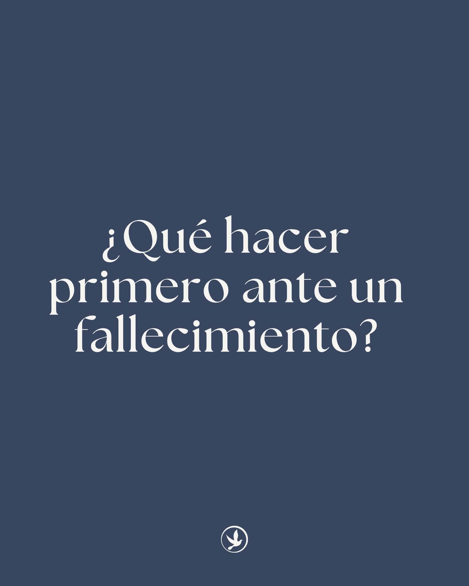 Primeros pasos ante un fallecimiento en León